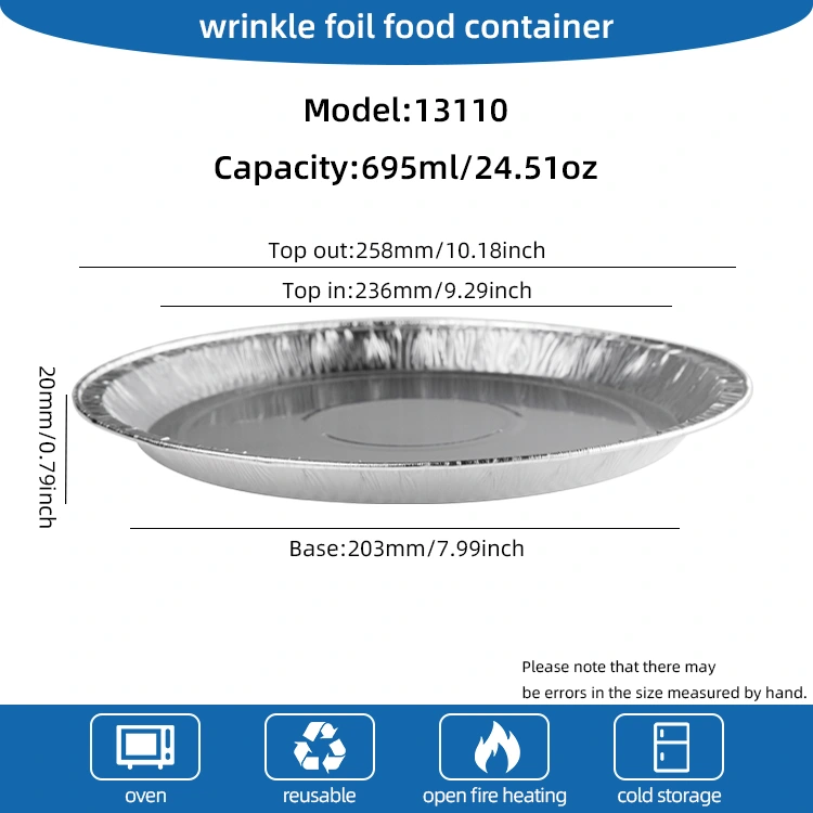 10 n -orlach pizza pant coimeádáin scragall alúmanaim airgid