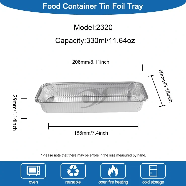 Coimeádáin scragall alúmanaim airgid arán dronuilleogach bácáilte