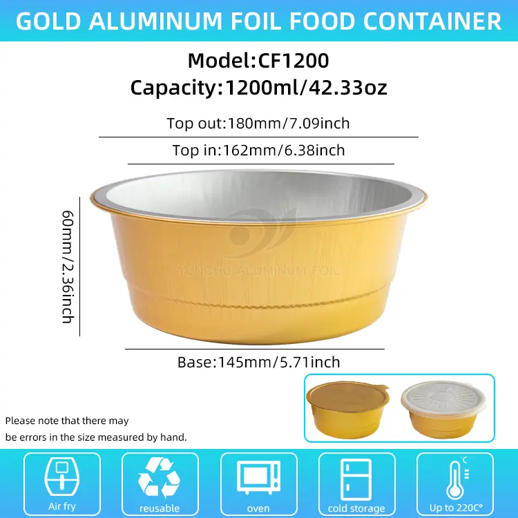 Coimeádáin scragall alúmanaim bhabhta órga indiúscartha