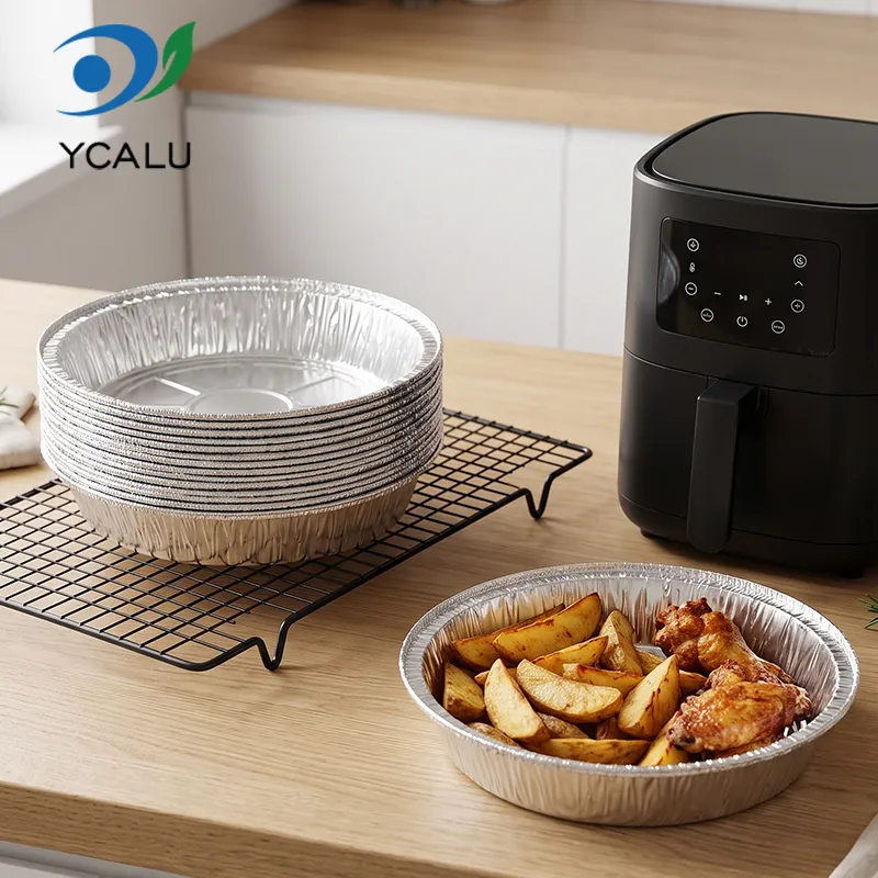 Coimeádáin Scragall Alúmanam Airgid Bia Fryer