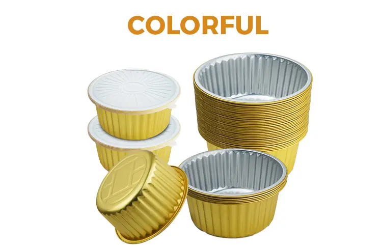 Disposable sealed takeaway gold Aluminum Foil Containers