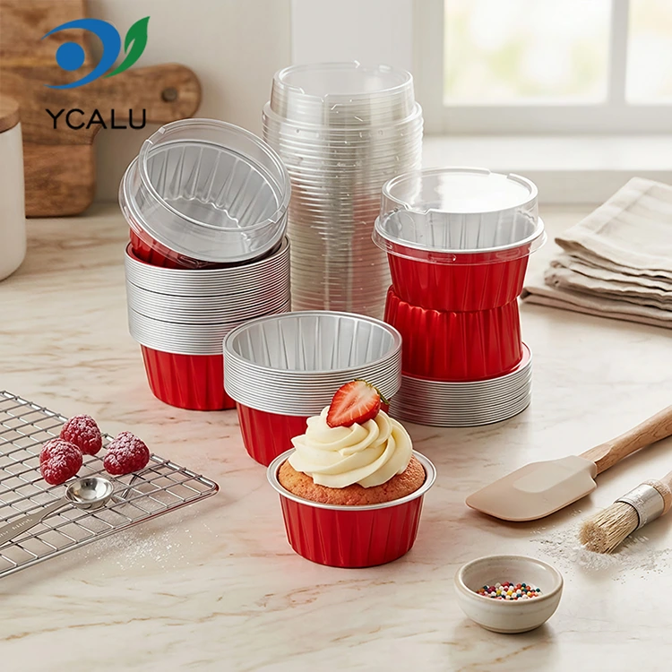 Cupcakes ildaite bácáilte aonuaire Coimeádáin Scragall Alúmanam Smoothwall