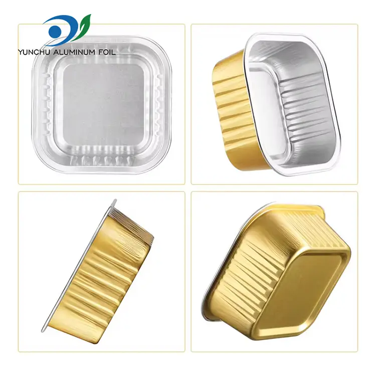 Coimeádáin scragall alúmanaim réidh bácála cearnógach