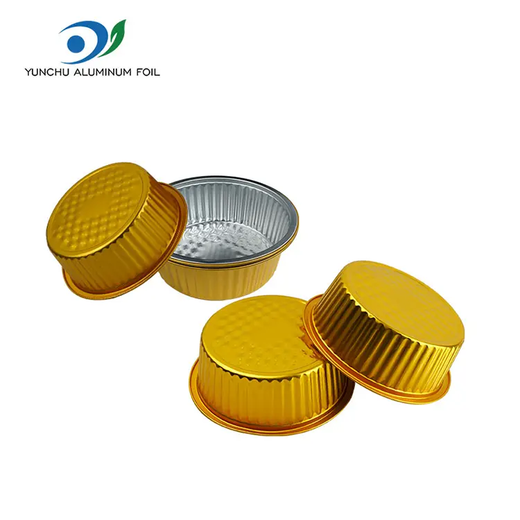 Coimeádáin scragall alúmanaim bhabhta órga pota beag te takeaway